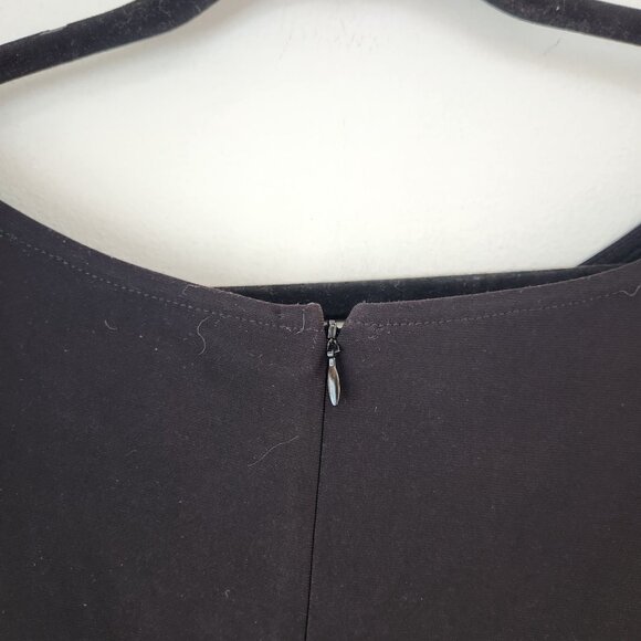 Xscape Formal Black Jumpsuit Gold Beaded Gown Mother of the Bride Women's 18W - Picture 7 of 11